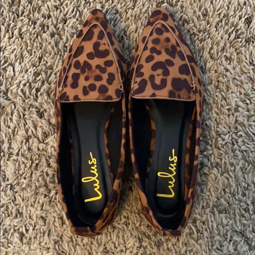 Never worn leopard print shoes